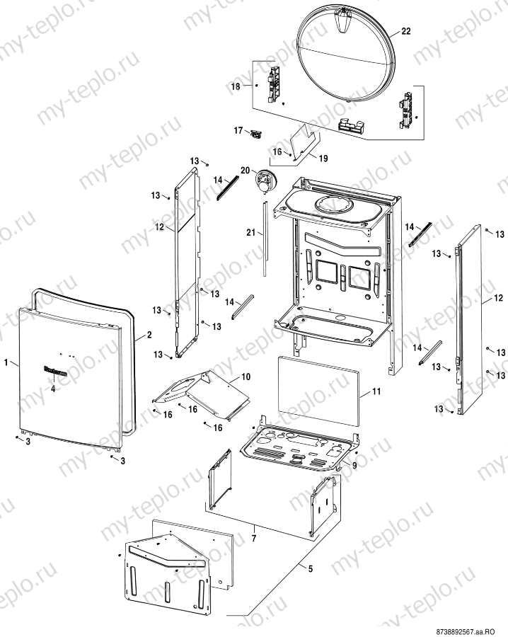Запчасти для Buderus Logamax U072-24: схема Запчасти Buderus Logamax U072-24 купить в Салехарде