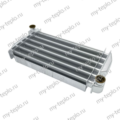 Теплообменник основной для котлов Baxi, аналог 5677660 (MHE-S-6-BF-BX-0-Q1-295)